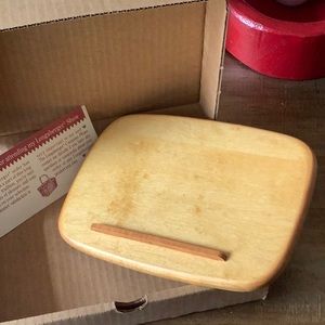 LONGABERGER WOODCRAFTS RECIPE PAPER BOX BASKET LID